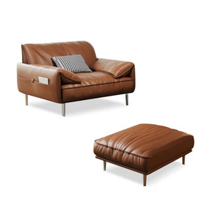 Aine armchair and discount ottoman